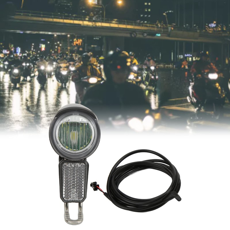 E Bike LED Headlight, SM Connector 5W Electric Bicycle Headlight