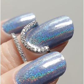 Zaubernägel4Home - UV Wraps, UV Nail Foils, Gel Nail Wraps, Semi-Cured Gel Nails (Rainbow Shadow)