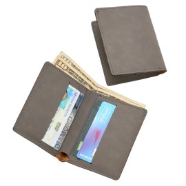 Caramel TD Leatherette Wallet Vintage Style Open Closure Long 4\" X 3.25\" Printed Logo PU and Polyester Lining for Cashcolor: Caramel