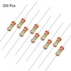 sourcing map Axial Carbon Resistors 2.2 MOhm 0.25 W 5%