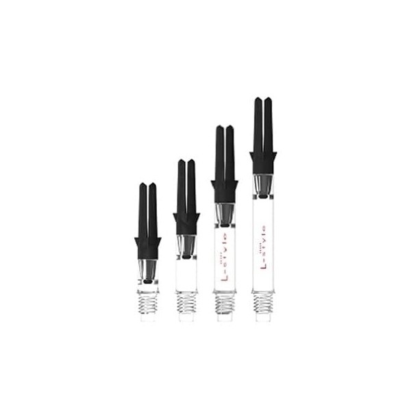 LSTYLE L-Shaft Carbon Dart Shafts – Silent (Spins) – Clear