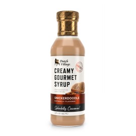 Creamy Gourmet Breakfast & Dessert Syrup | Organic Ingredients - Clean Label | No Preservatives, Artificial Flavors, or Corn Syrup | Gluten-Free | Dutch Village Snickerdoodle 12 fl oz - 1 PK