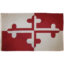 3x5 Maryland Historic Crossland Banner 3'x5' Premium Quality Rough Tex 100D Oxford Polyester Flag