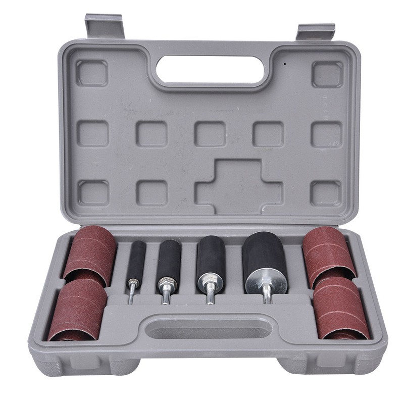 Sanding Drum Sleeve Kit Metal Wood Polishing Tool Woodworking Abrasive
