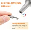 sourcing map 10pcs T15H Torx Screwdriver Bit 1/4" Hex Shank