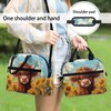 POLERO Sunflower Highland Cow Lunch Box Girls Small Thermal Lunch