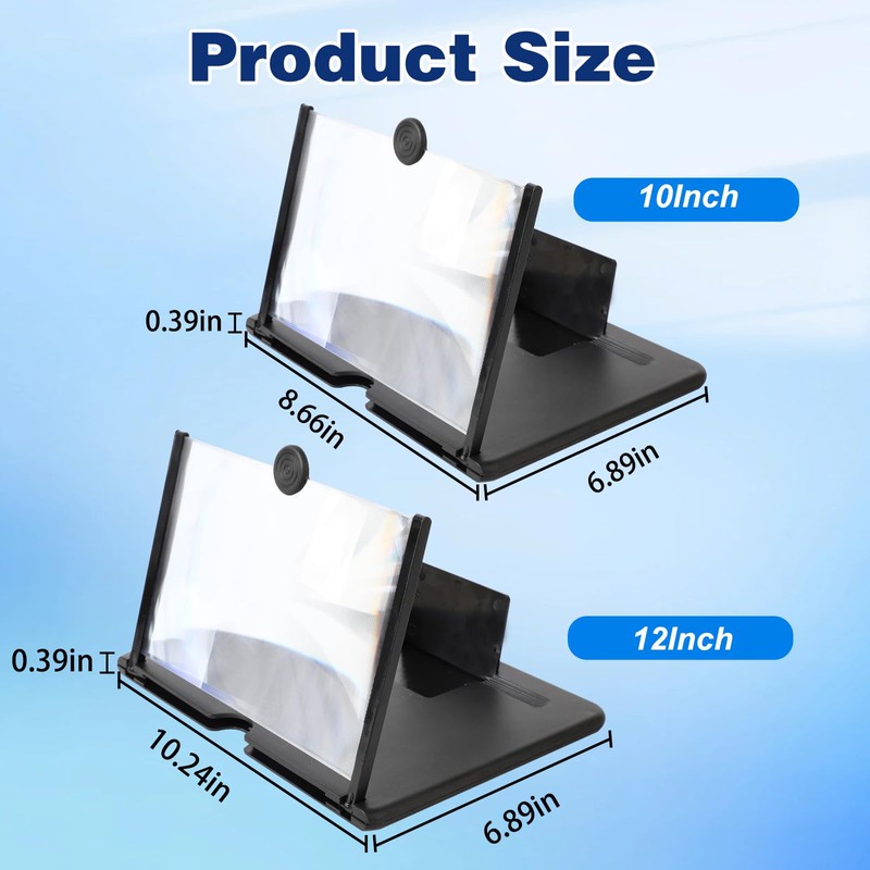 Smartphone Screen Magnifier, 3D HD Mobile Phone Magnifier Projector Screen