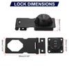 PATIKIL 3.5 Inch Cabinet Password Hasp Lock, 3-Digit Barn Door