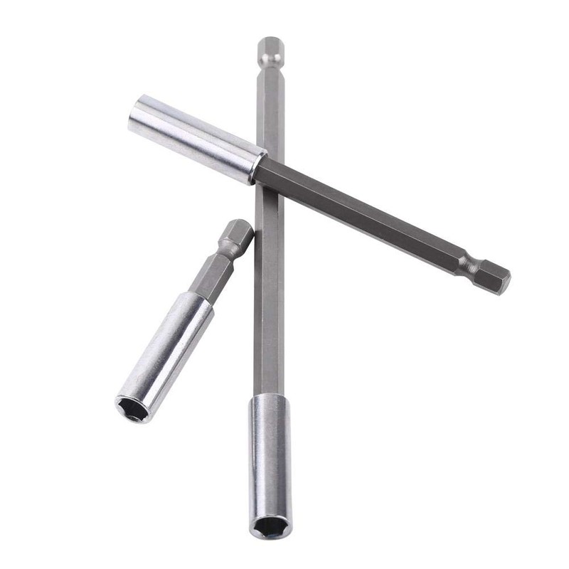 Screwdriver Extension Bar,3pcs Electrical Drill Screwdriver Extension Bar Magnetic Bit
