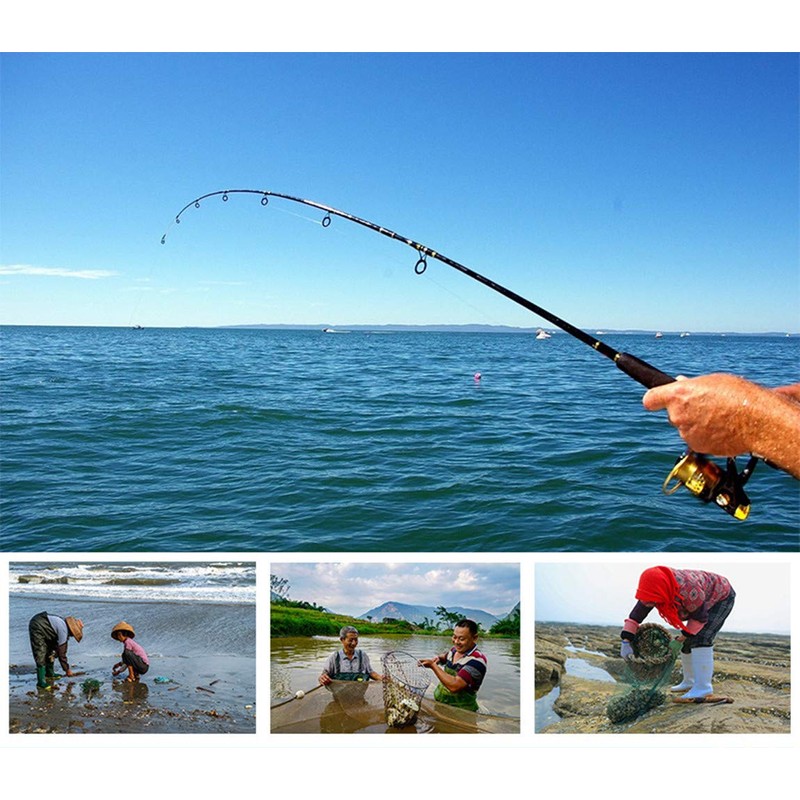 500PCS Premium Fishhooks, 10 Sizes High Carbon Steel Fishing Hooks,