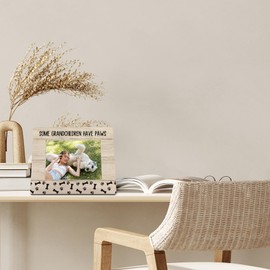 FLDAS Pet Dog Picture Frame 8x10, Dogs Grandparents Picture Frames, Dog Lover Gifts, Gifts for Grandparents Mothers Day Fathers Day from Grandchildren, Grandchildren Have Paws Photo Frame 5X7