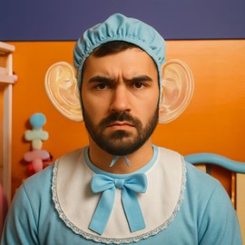 Vaulted Skulls & Co Big Ears Headband | Jumbo Ears Costume | Oversized Ear Costume | Elephant Ear Head Band | Party Photo Booth Props | Costumes Accessory Ears | Flexible Size