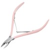 Makartt Cuticle Nippers, Pink Cuticle Trimmer Extremely Sharp Full Jaw