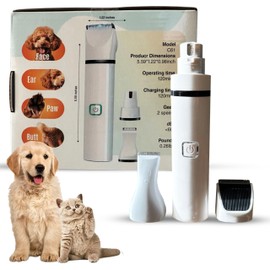 Luxuz, 3 in 1 Electric Pet Grooming & Clippers Kit for Dogs and Cats
