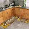 Farmhouse Sunflower Kitchen Mats Set of 2 Non Slip Home