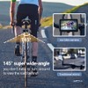 FEISIKE Handlebar Bike Mirror, Bicycle Rear View camera with 4.3''