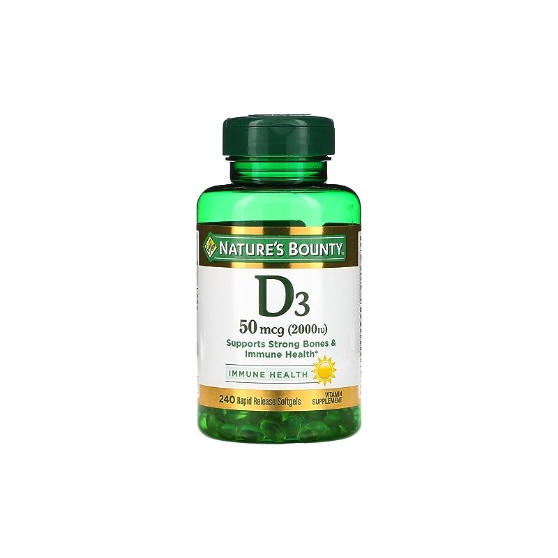 Nature's Bounty D3-2000 IU, 240 Softgels (Pack of 2)