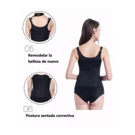 Yuqing Faja Con Broches Y Cierre Doble Compresión Máximo Ajuste