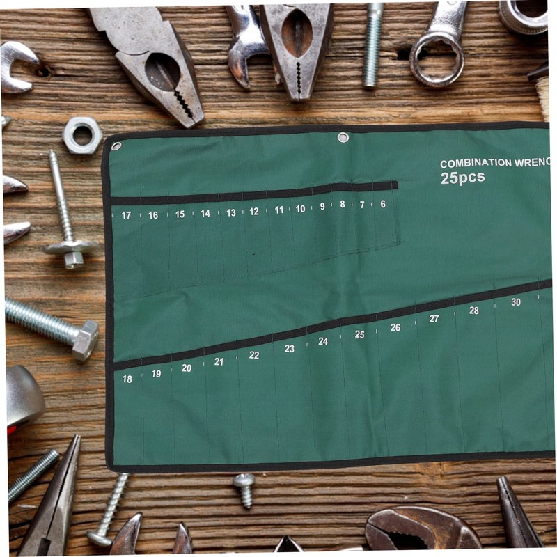 SEWACC Tool Roll Slot Electrician Storage Holder for Wrenches Oxford