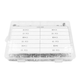 225 Pieces NUZAMAS 304 M3-M10 Stainless Steel Rivet Nut Tool Flat Head Thread Rivet Nutsert Cap Assortment Kit M3 M4 M5 M6 M8 M10 Types Nuts