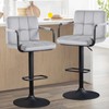 Furnimart Adjustable Bar Stool Swivel Barstools Set of 2 Counter
