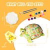 Loungelore Paint Your Own Turtle Lamp Kit, Art Supplies Arts