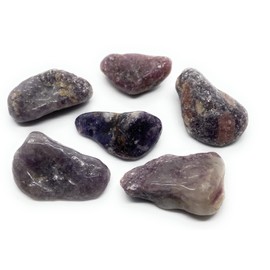 Lepidolite B- Grade Medium Crystal Tumbled Stone - 1 Pc