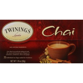 Twinings of London Chai Tea Bags, 25 Count