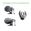 DigiPower Universal Microphone with Fur Windscreen, Directional Microphone with Hand