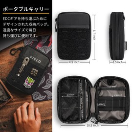 TACTICAL GEEK Block E3.0 EDC Compact Waist Pouch, Men's EDC Pouch Organizer, Multi-Purpose Molle Tool Pouch, Multi-Tool Compatible Utility Tool Organizer Bag, Nylon Daily Utility Tool Organizer Bag