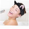 IWOWHERO 4pcs Makeup Headband with Animal Ears Soft and Skin