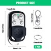 2 Pieces Garage Door Remote 433 MHz Fixed Code, Universal