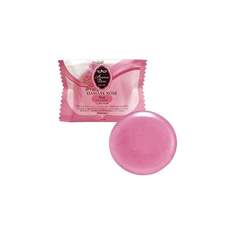 Clover Corporation AromaDuu Glycerin Guest Soap, Damask Rose, 1.2 oz