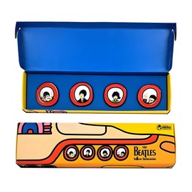 Hero Collector Eaglemoss The Beatles: Yellow Submarine Porthole Pin Badge Box Set | The Beatles Pin Badge Collection | Model Replica, Metal, No Gemstone