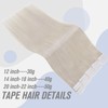 Easyouth tape-on real human hair extension - glue-on, double-sided human
