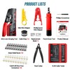 AMPCOM Ethernet Crimping Tool Kit 10-in-1 Pass Through RJ45/RJ11 Network