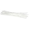 Extra Long 18" White Plastic Drinking Straws- Pack of 200