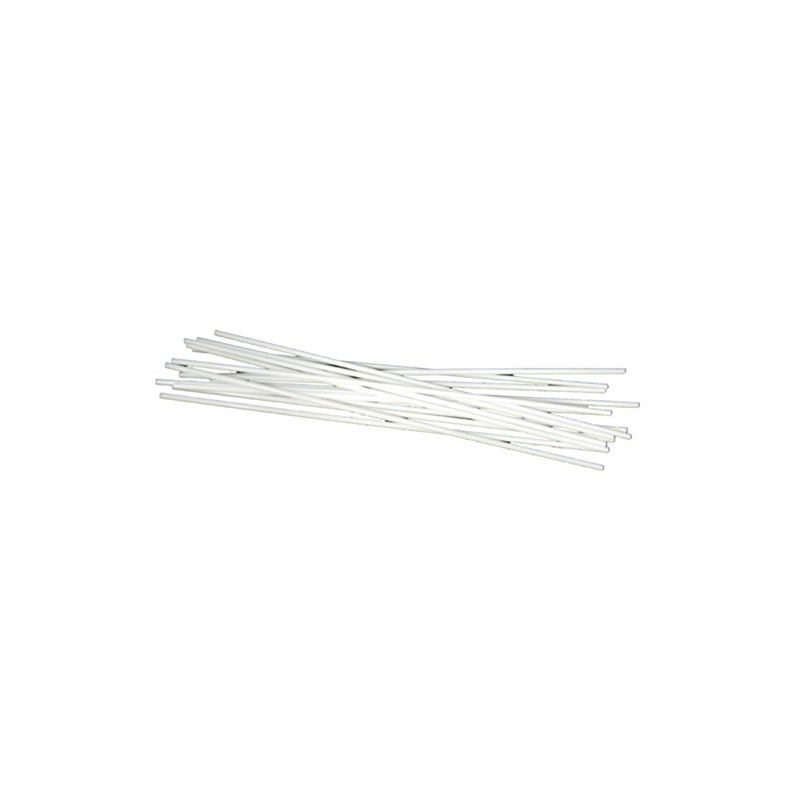 Extra Long 18" White Plastic Drinking Straws- Pack of 200