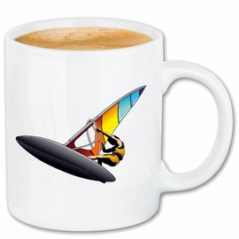 Reifen-Markt Kaffeetasse WELLENREITEN SURFEN BEACH SURFBRETT LONGBOARD WELLENREITEN WELLEN ANFÄNGER SHOP Keramik 330 ml in Weiß