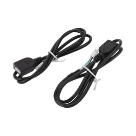 RATCHROLL 1 Set Universal Audio Aux Adapter Cable Wire Convenient Stereo Radio Harness Black