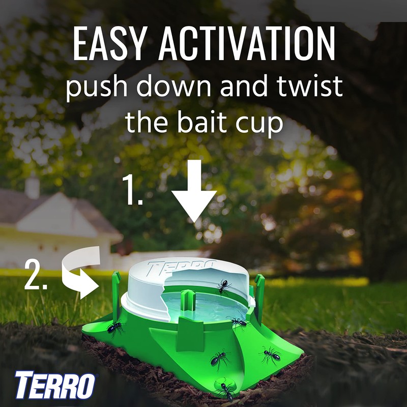 TERRO T1804SR Outdoor Ready-to-Use Liquid Ant Bait Killer and Trap