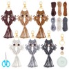 ACRNIGHEET 6PCS Owl Macrame Keychain Kit for Adults Beginners 6