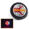 ZENWORYS 2Pcs 12V 24V LED Round Car Rear Tail Light