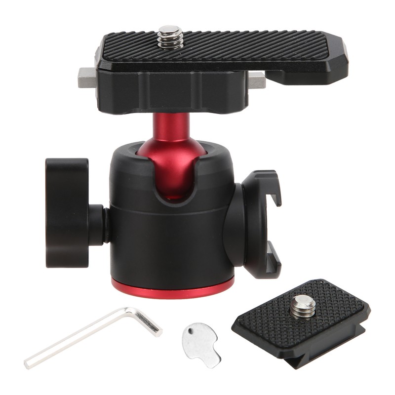 Tripod Ball Heads Metal 360 Degree Rotating with Cold Shoe