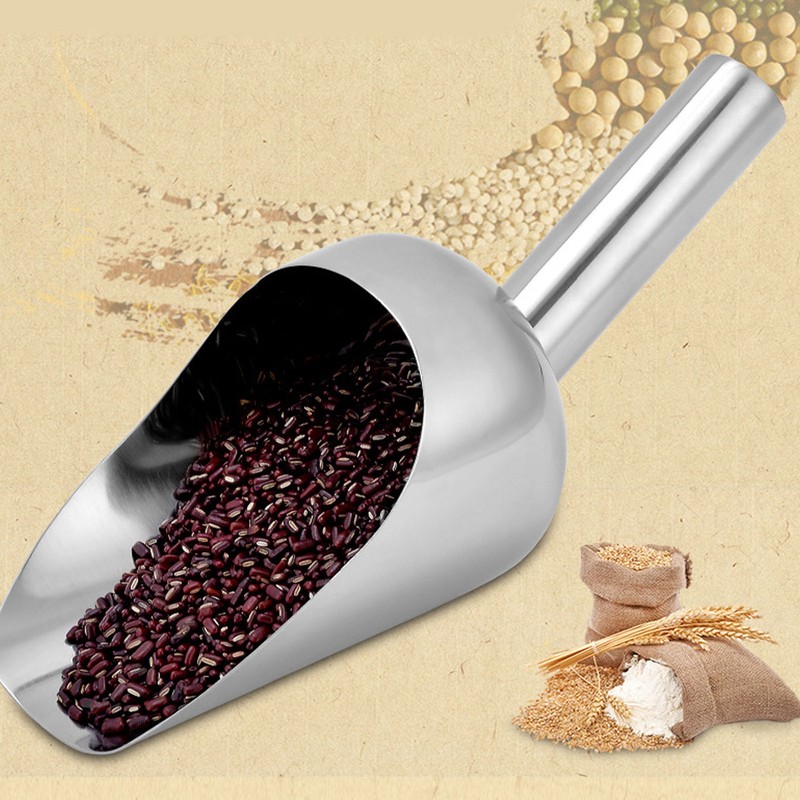 Stainless Steel Ice Food Scoop Multipurpose Large Capacity Food Shovel