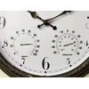 YTAONS Outdoor Waterproof Wall Clock with Thermometer and Hygrometer Combo,