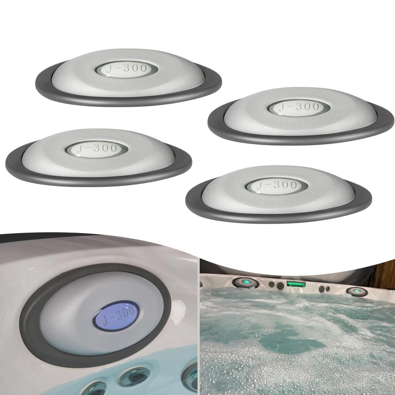 4 Pack 2472-824 Spa Oval Pillow Insert + Back Mount