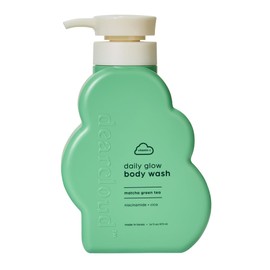 dearcloud Daily Glow Body Wash – Matcha Green Tea - Niacinamide, Cica & Vitamin C – Exfoliating Body Wash & Bath Soap for Women and Men (16 fl oz)