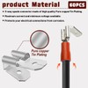 Zansens 60 Pcs Double Piggyback Spade Connectors, 1/4 inch Dual