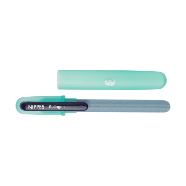 nippes Solingen Ceramic Nail File, Green, 14 cm Length, Nail File Made of Grainy Ceramic, For a Smooth and Perfect Finish in Nail Care, Made in Germany
